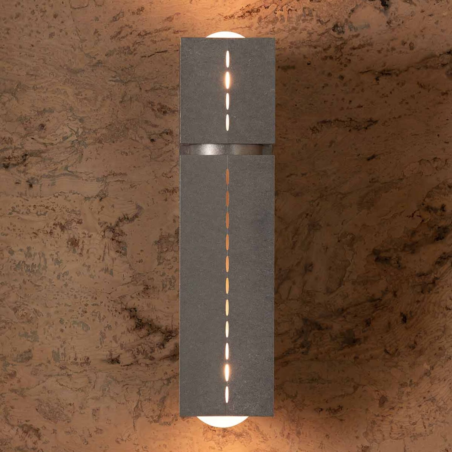 Polaris Wall Light, Medium, Tumbled Aluminium